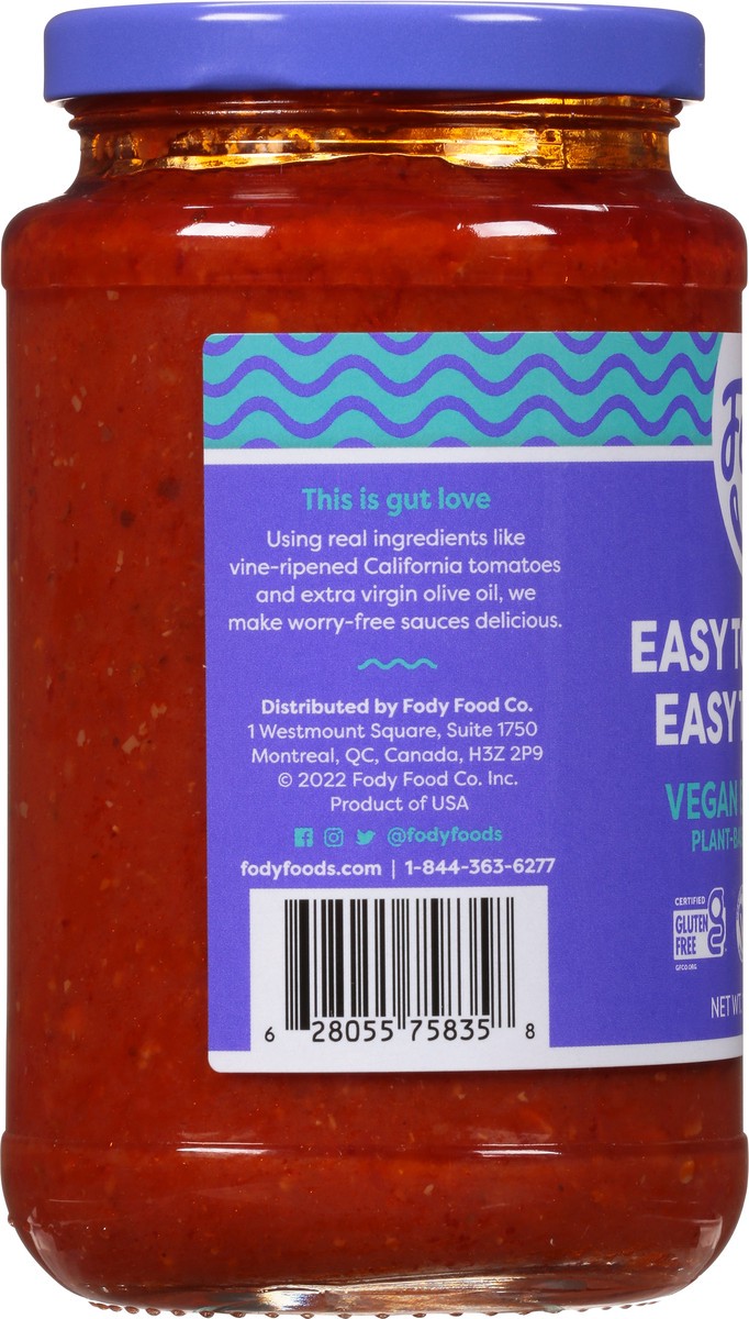 slide 2 of 12, Fody Plant-Based Bolognese Sensitive Pasta Sauce 19.4 oz, 19.4 oz