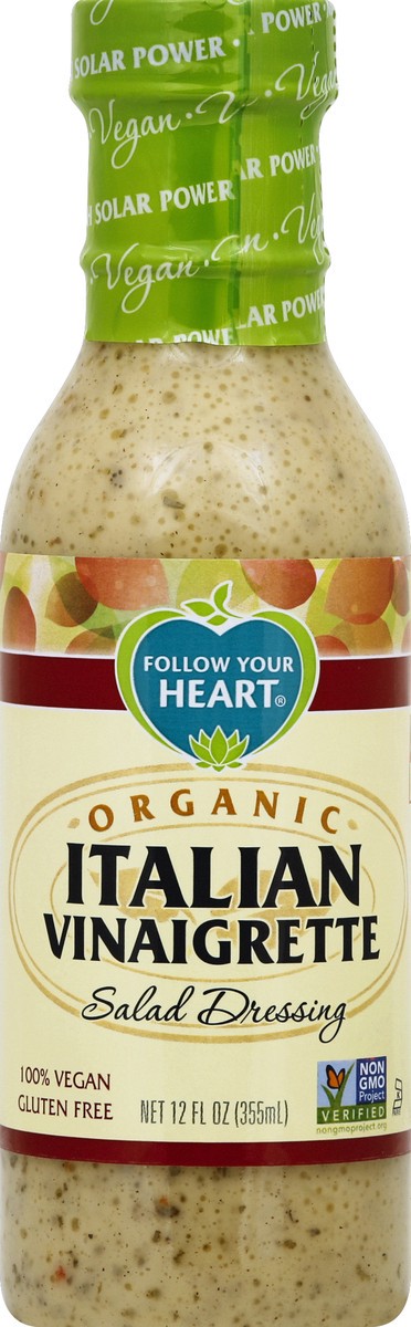 slide 2 of 2, Follow Your Heart Fyh Dressing Italian Vinaigrette Org, 12 fl oz