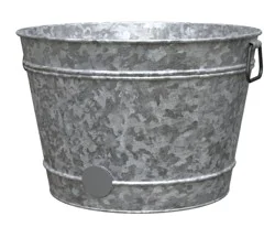 Vintage Galvanized 16 Inch Tub