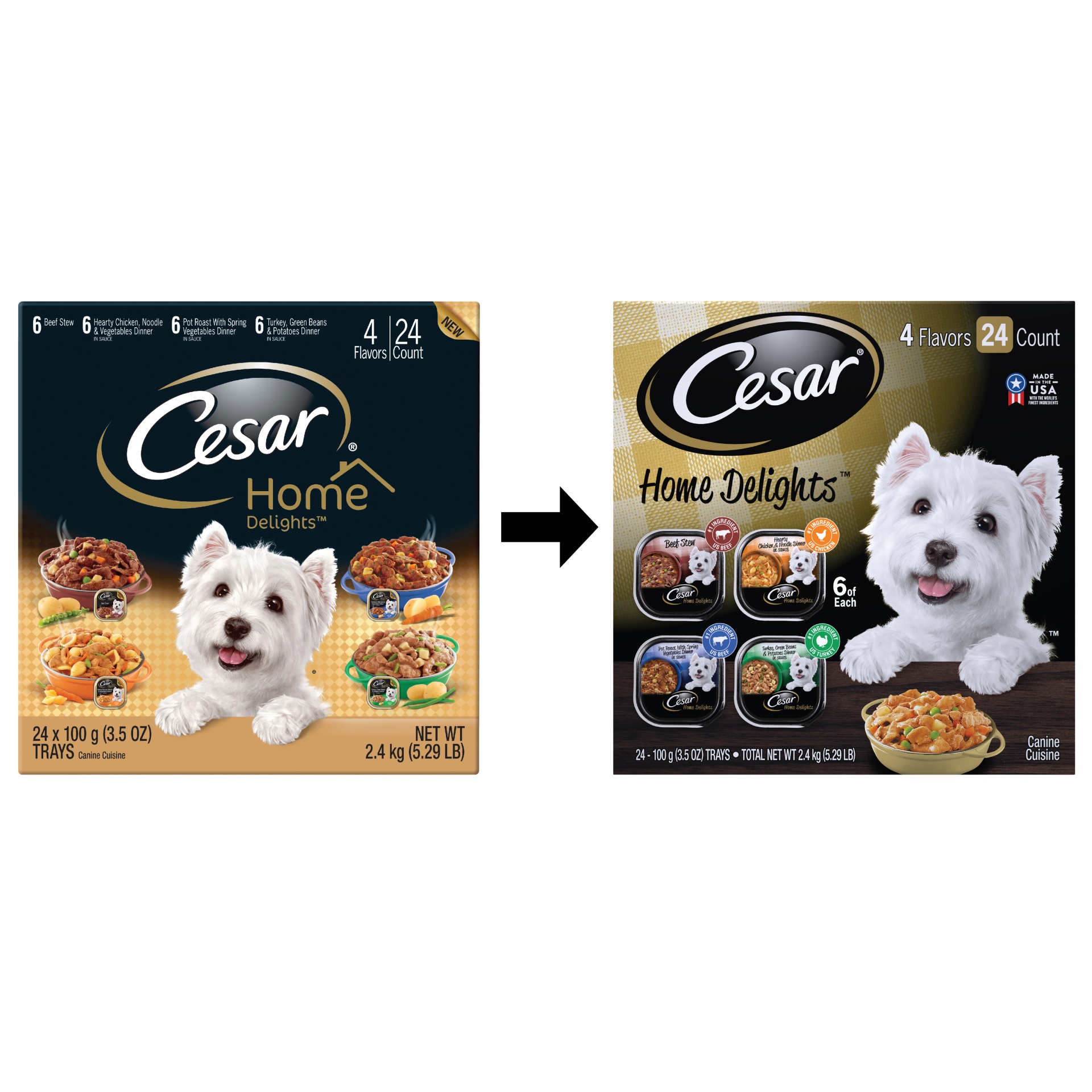 CESAR HOME DELIGHTS Wet Dog Food Variety Pack Shipt