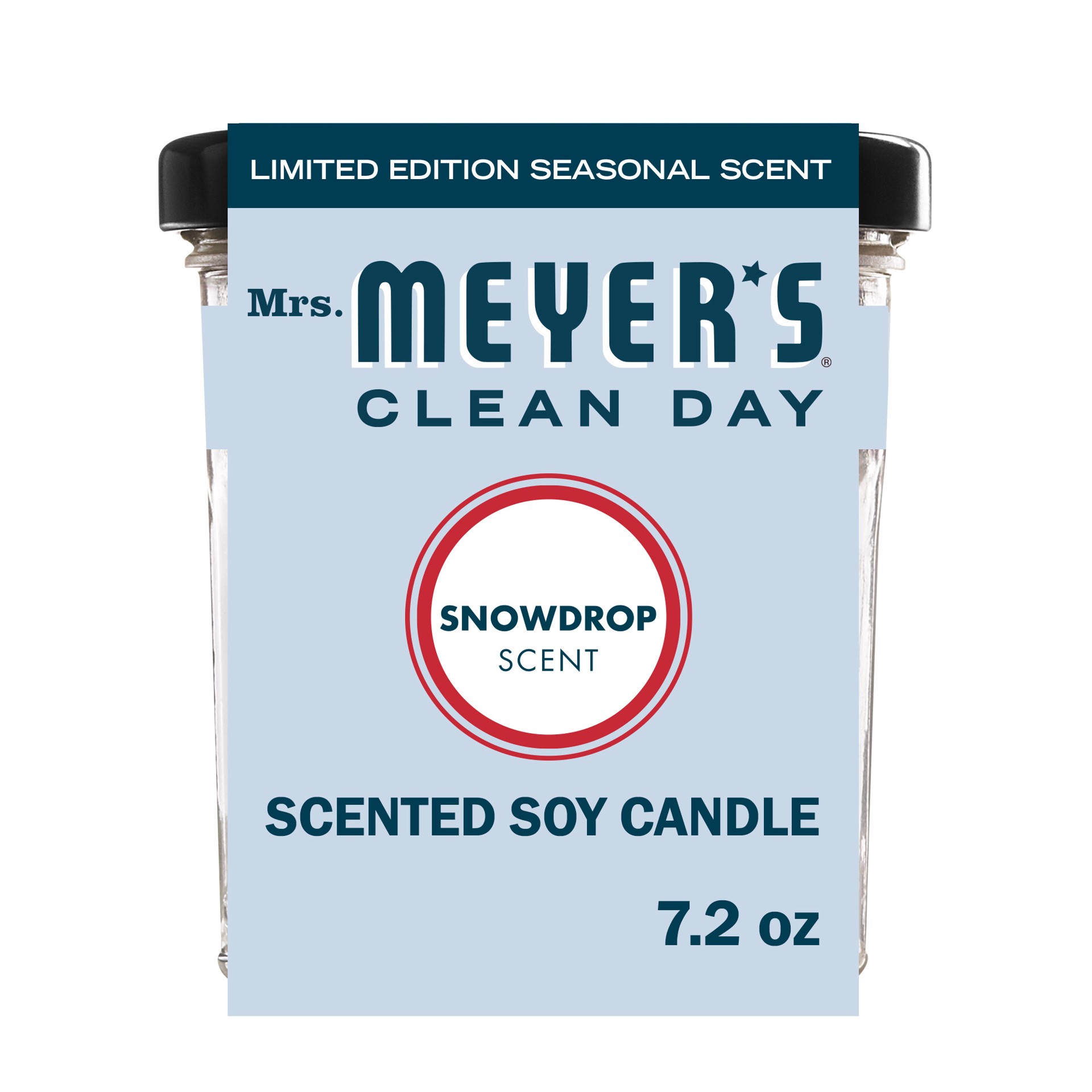 slide 6 of 10, Mrs. Meyer's Clean Day Scented Soy Candle, Large, Limited Edition Snowdrop Scent, 7.2 Ounce Candle, 7.2 oz