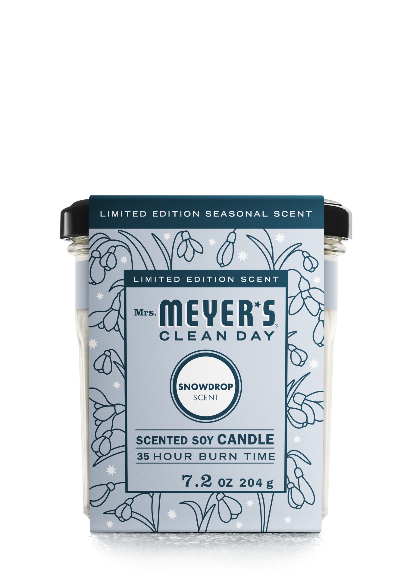 slide 9 of 10, Mrs. Meyer's Clean Day Scented Soy Candle, Large, Limited Edition Snowdrop Scent, 7.2 Ounce Candle, 7.2 oz