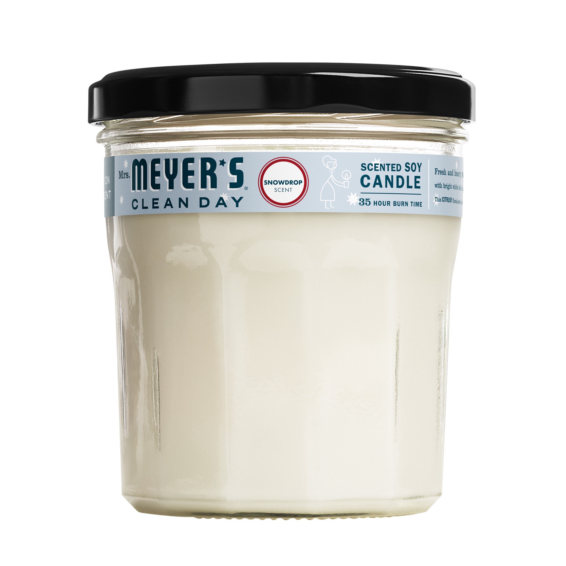 slide 3 of 10, Mrs. Meyer's Clean Day Scented Soy Candle, Large, Limited Edition Snowdrop Scent, 7.2 Ounce Candle, 7.2 oz