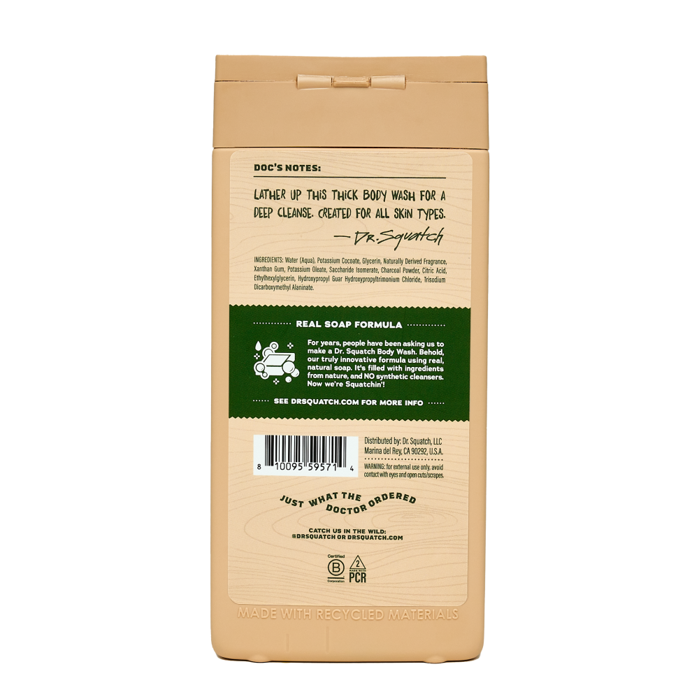 slide 3 of 3, Dr. Squatch Pine Tar Natural Body Wash, 14 fl oz