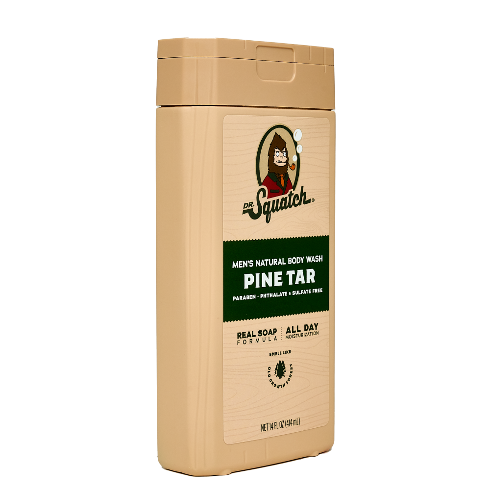 slide 2 of 3, Dr. Squatch Pine Tar Natural Body Wash, 14 fl oz