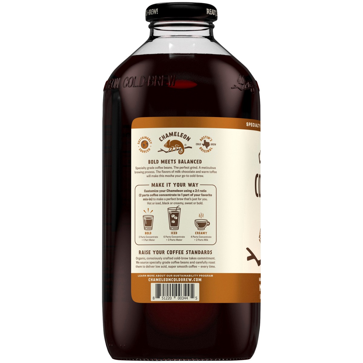 slide 3 of 10, Chameleon Cold-Brew Organic Mocha Flavored Cold Brew Coffee Concentrate, 32 oz