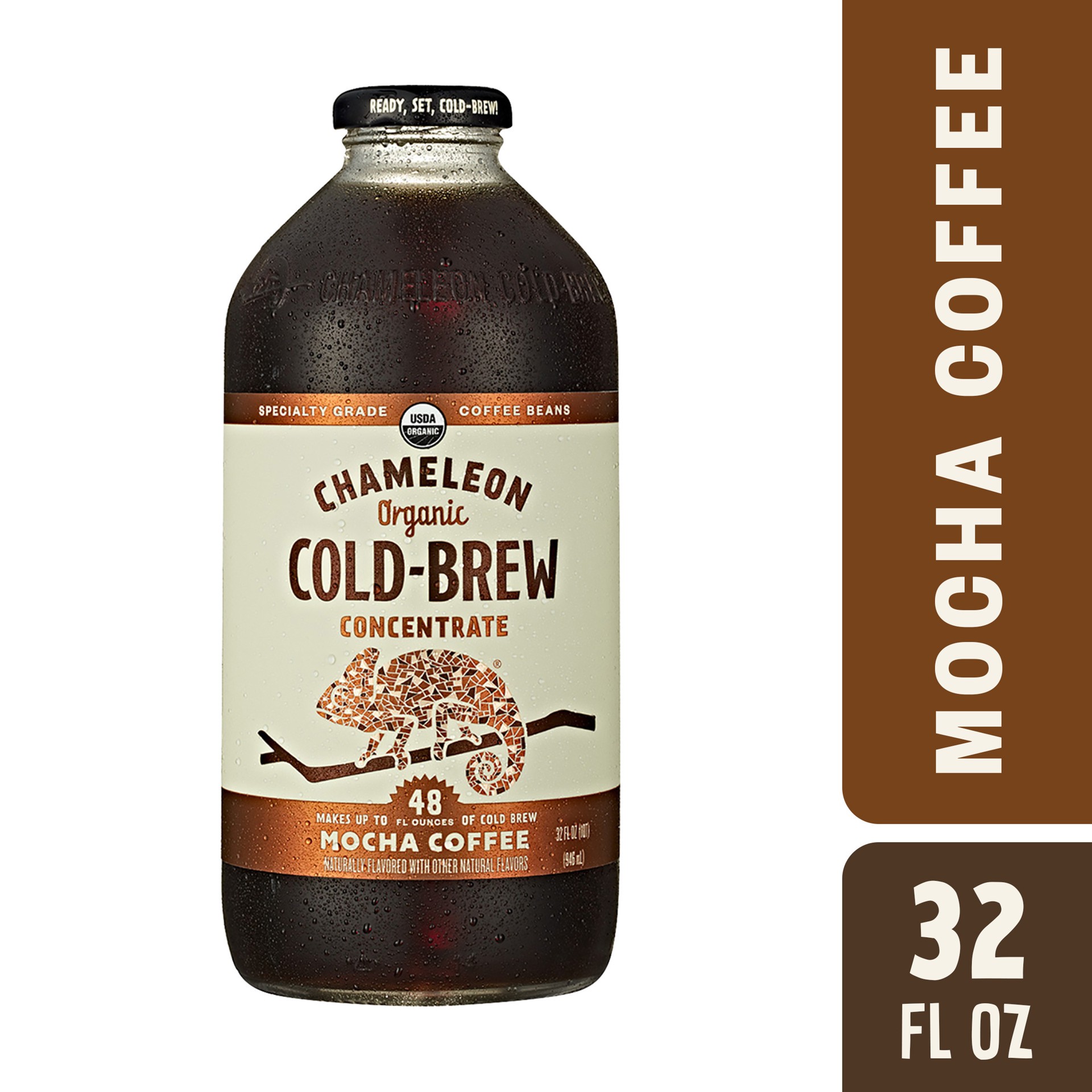 slide 1 of 10, Chameleon Cold-Brew Organic Mocha Flavored Cold Brew Coffee Concentrate, 32 oz