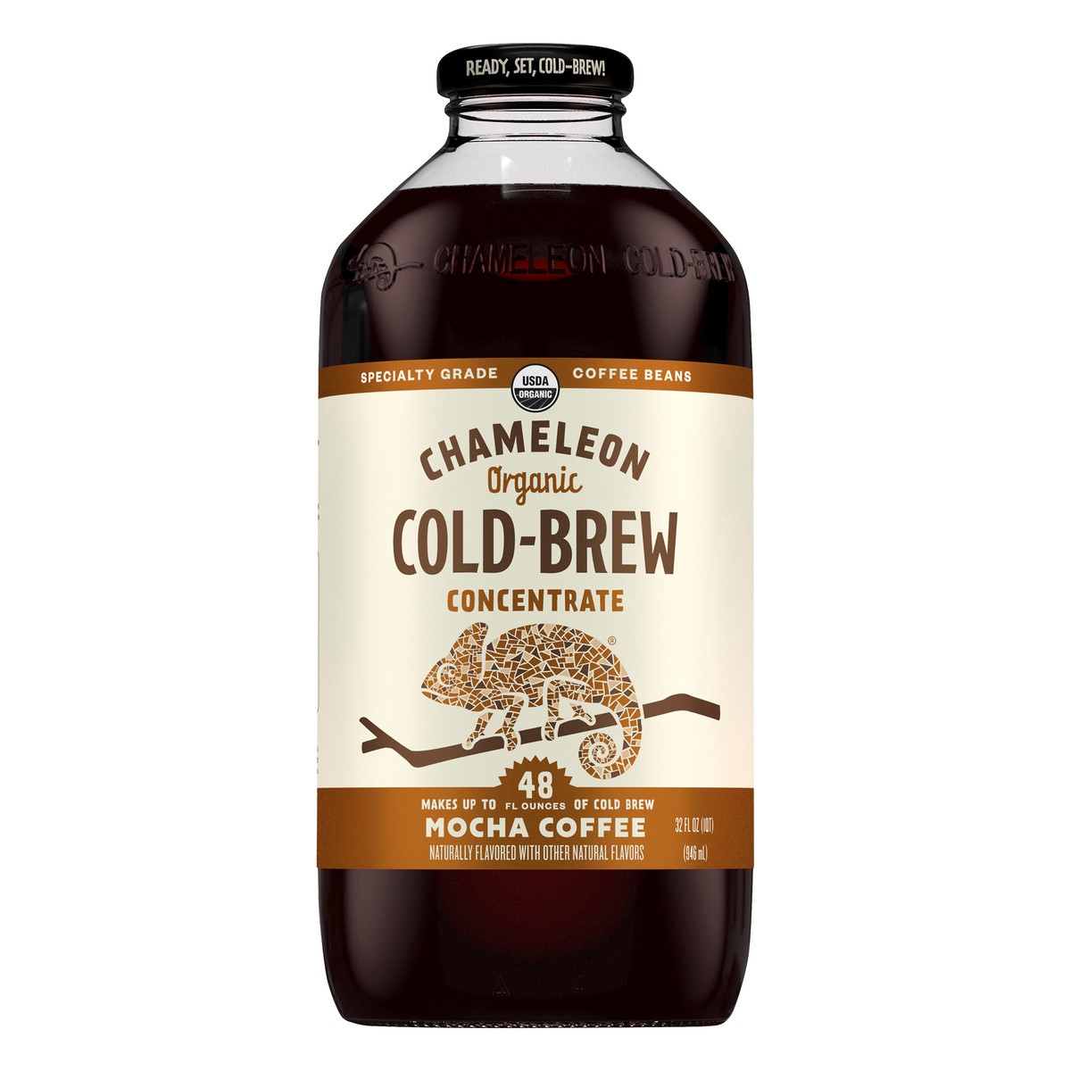 slide 4 of 10, Chameleon Cold-Brew Organic Mocha Flavored Cold Brew Coffee Concentrate, 32 oz