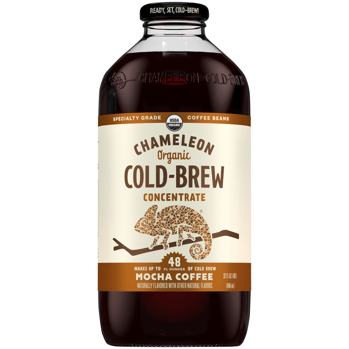 slide 1 of 10, CHAMELEON COLD-BREW Organic Mocha Coffee Concentrate 32 fl. oz. Bottle, 32 fl oz