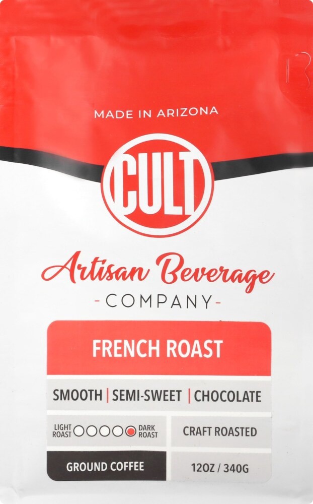 slide 2 of 4, Cult Ground French Roast Ground Coffee- 12 oz, 12 oz