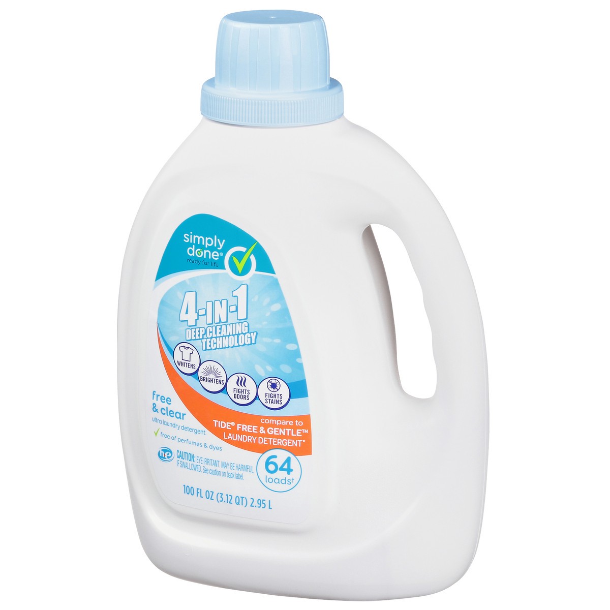 slide 11 of 14, Simply Done Ultra Free & Clear Laundry Detergent 100 fl oz, 100 fl oz