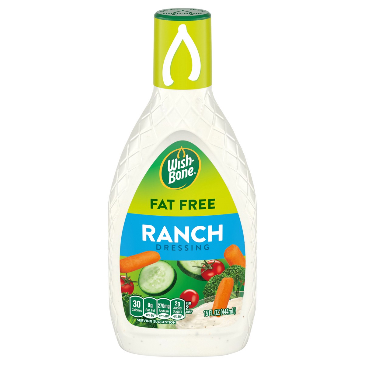 slide 1 of 5, Wish-Bone Fat Free Ranch Salad Dressing, 15 fl. oz., 15 fl oz