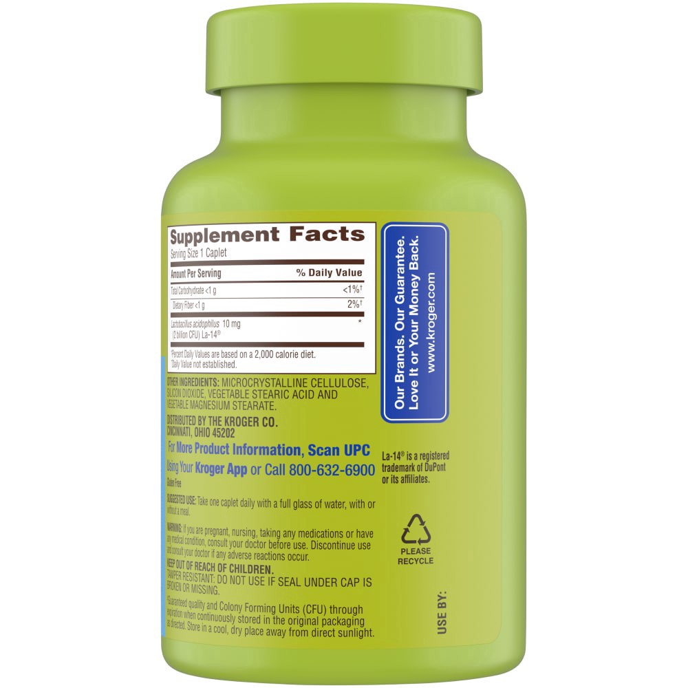 slide 2 of 4, Kroger Probiotic Acidophilus Dietary Supplement, 60 ct