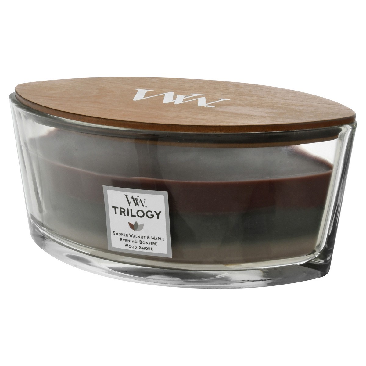 slide 3 of 9, Woodwick Ellipse Trilogy Candle Autumn Embers, 1 ct