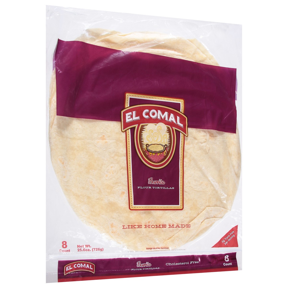 slide 7 of 13, El Comal Burrito Flour Tortillas 8 ea, 8 ct