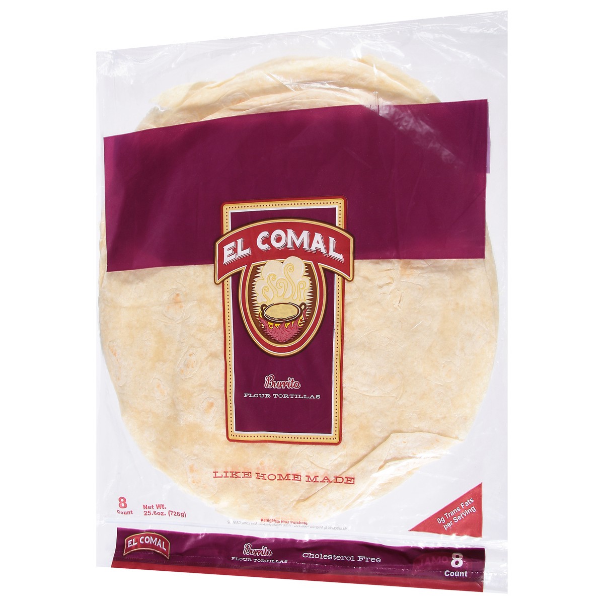 slide 6 of 13, El Comal Burrito Flour Tortillas 8 ea, 8 ct