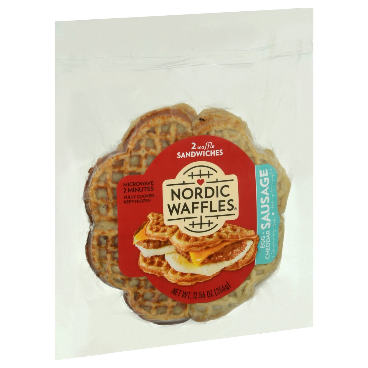 slide 3 of 12, Nordic Waffles Nordic Sausage Waffle Sausage Sandwich, 12.6 oz