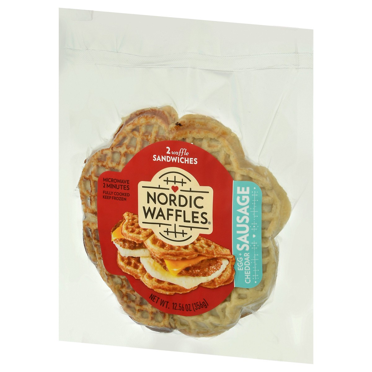 slide 10 of 12, Nordic Waffles Nordic Sausage Waffle Sausage Sandwich, 12.6 oz