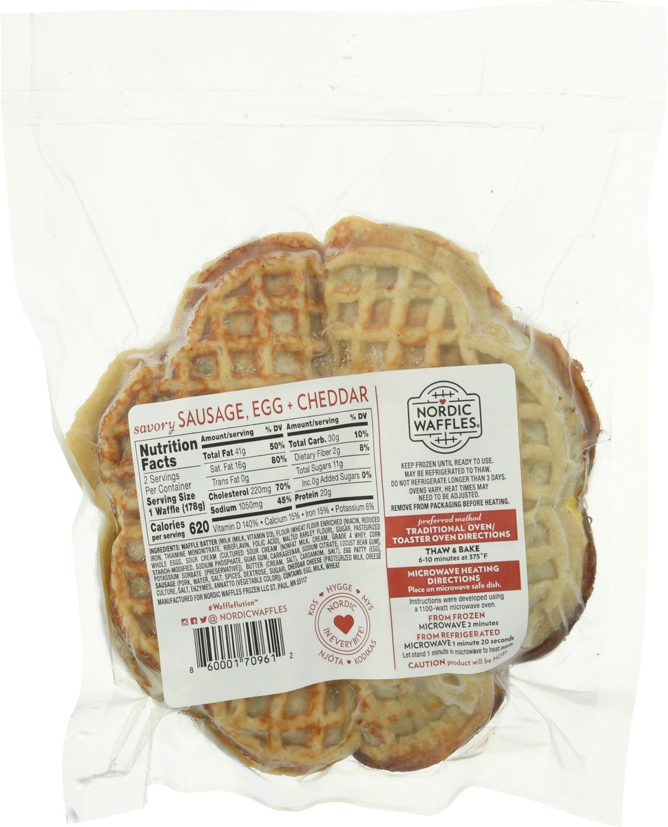 slide 8 of 12, Nordic Waffles Nordic Sausage Waffle Sausage Sandwich, 12.6 oz