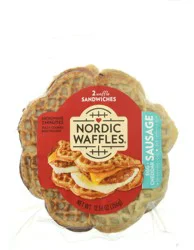 Nordic Waffles Nordic Sausage Waffle Sausage Sandwich