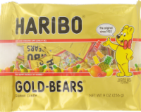 slide 1 of 1, Haribo Gold-Bears Gummi Candy, 9 oz