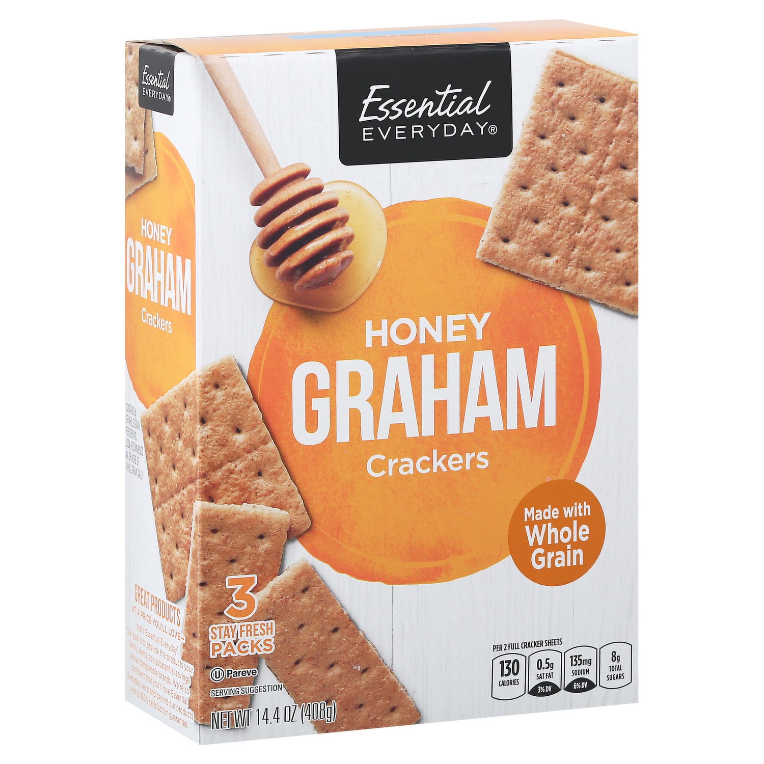 slide 1 of 1, Essential Everyday Honey Graham Cracker, 14.4 oz