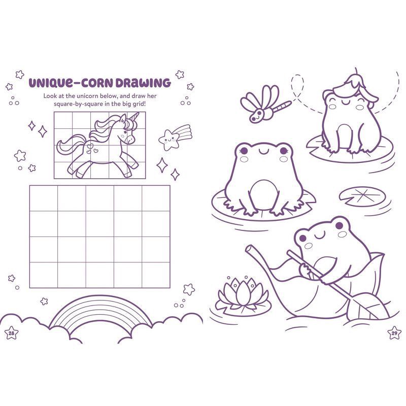slide 4 of 5, Silver Dolphin Kawaii Cuties: Coloring Book with Rainbow Pencil - by Delaney Foerster (Paperback), 1 ct