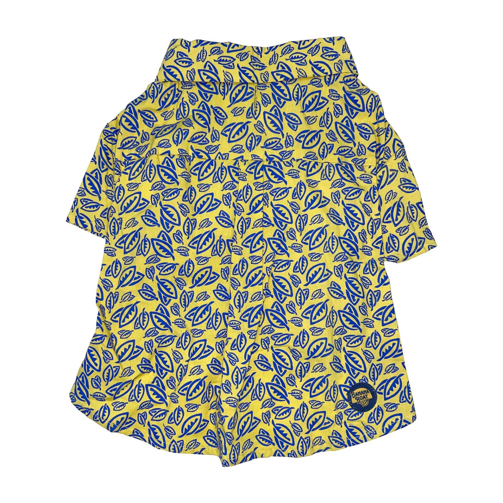 slide 1 of 1, GMason Banana Boat Button Up Sun Dog Shirt, SM