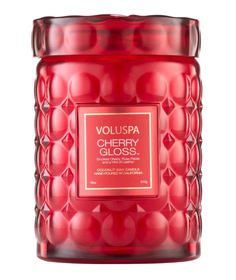 slide 1 of 1, Voluspa Cherry Gloss Large Jar Candle, 18 oz