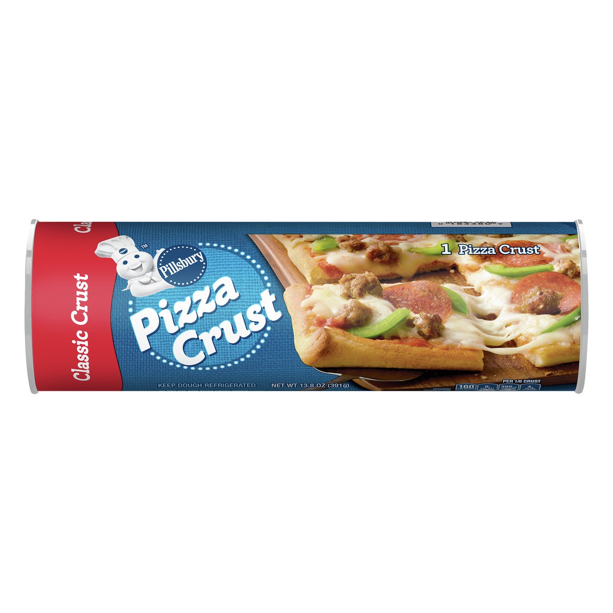 slide 1 of 3, Pillsbury Classic Pizza Crust, 1 ct., 13.8 oz, 13.8 oz