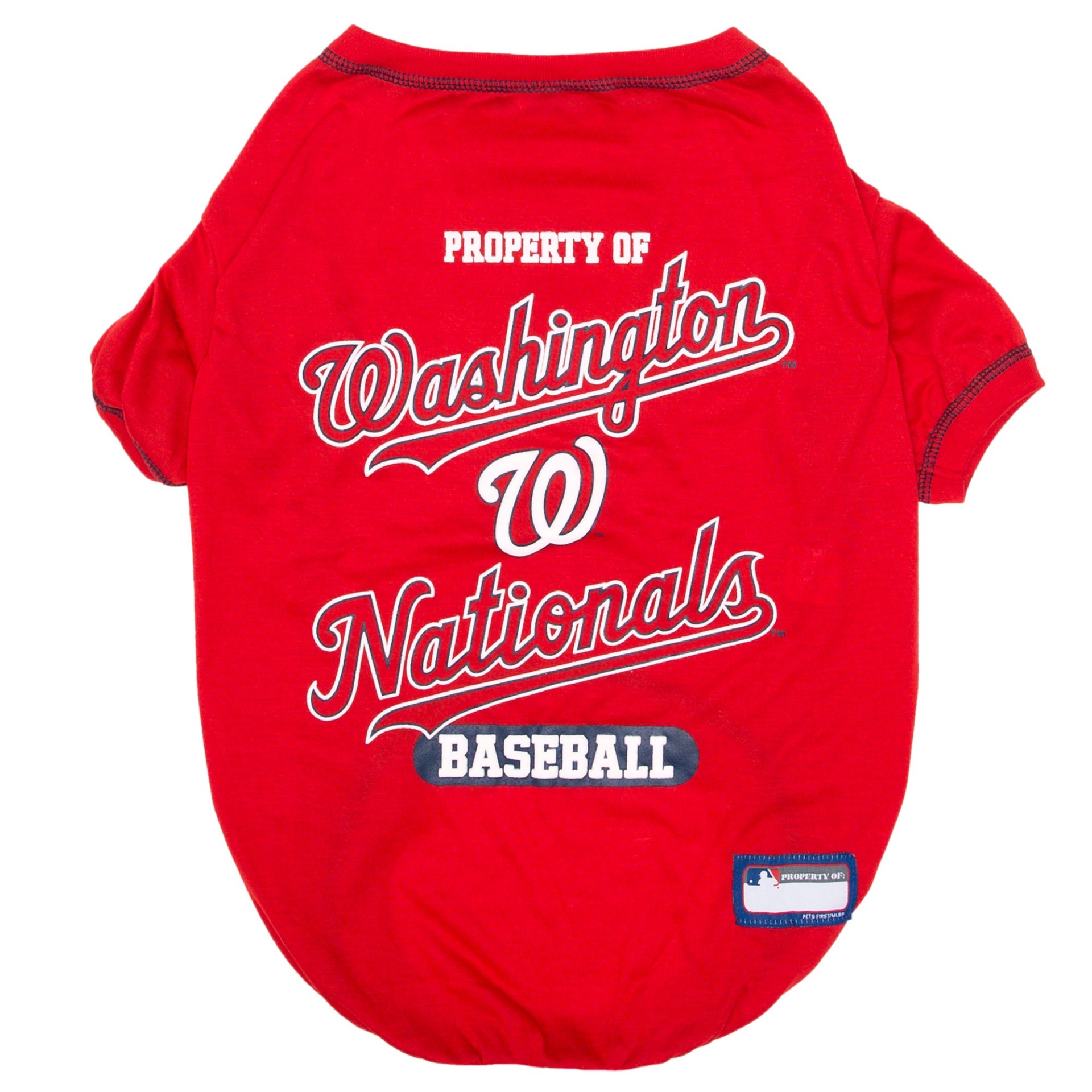 slide 1 of 1, Pets First Washington Nationals T-Shirt, MED