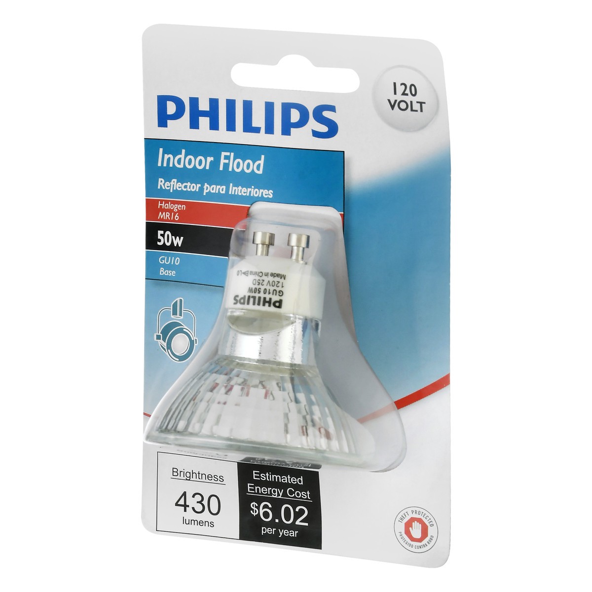 slide 3 of 9, Philips 50 Watts Indoor Flood Halogen Light Bulb 1 ea, 1 ea