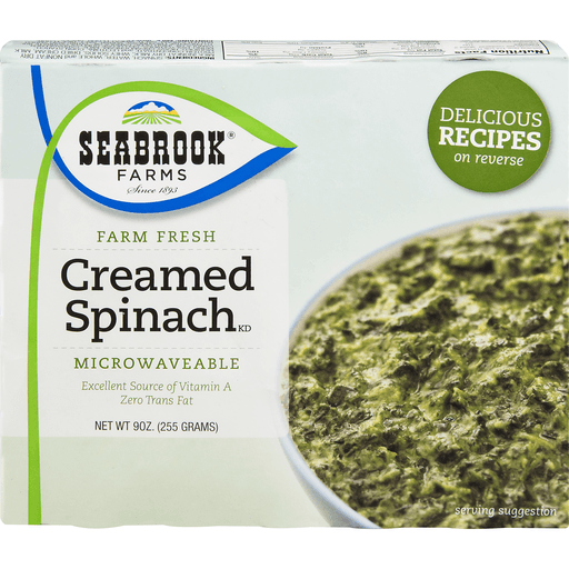slide 2 of 8, Seabrook Farms Creamed Spinach, 9 oz
