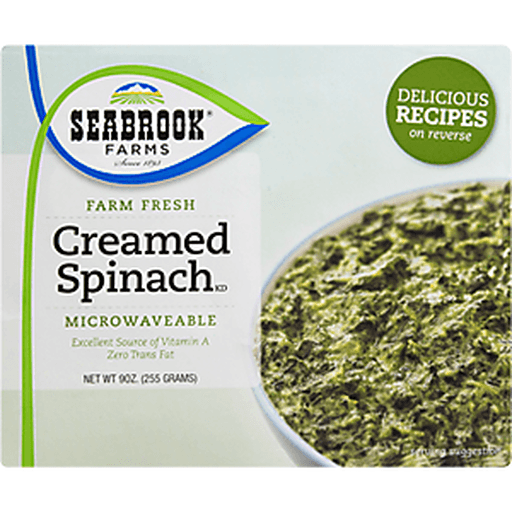 slide 4 of 8, Seabrook Farms Creamed Spinach, 9 oz