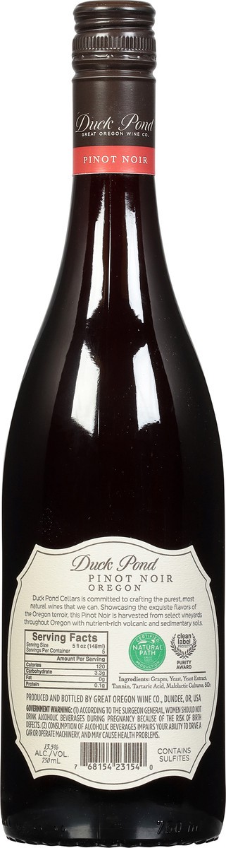 slide 8 of 9, Duck Pond Oregon Pinot Noir 750 ml, 750 ml