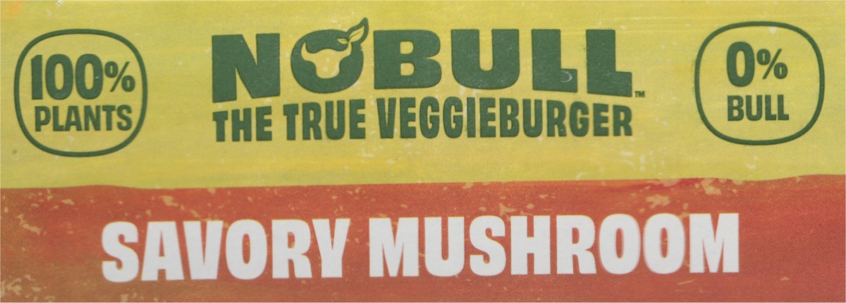 slide 7 of 14, NoBull Savory Mushroom Veggieburgers 2 - 0.25 lb Each, 2 ct