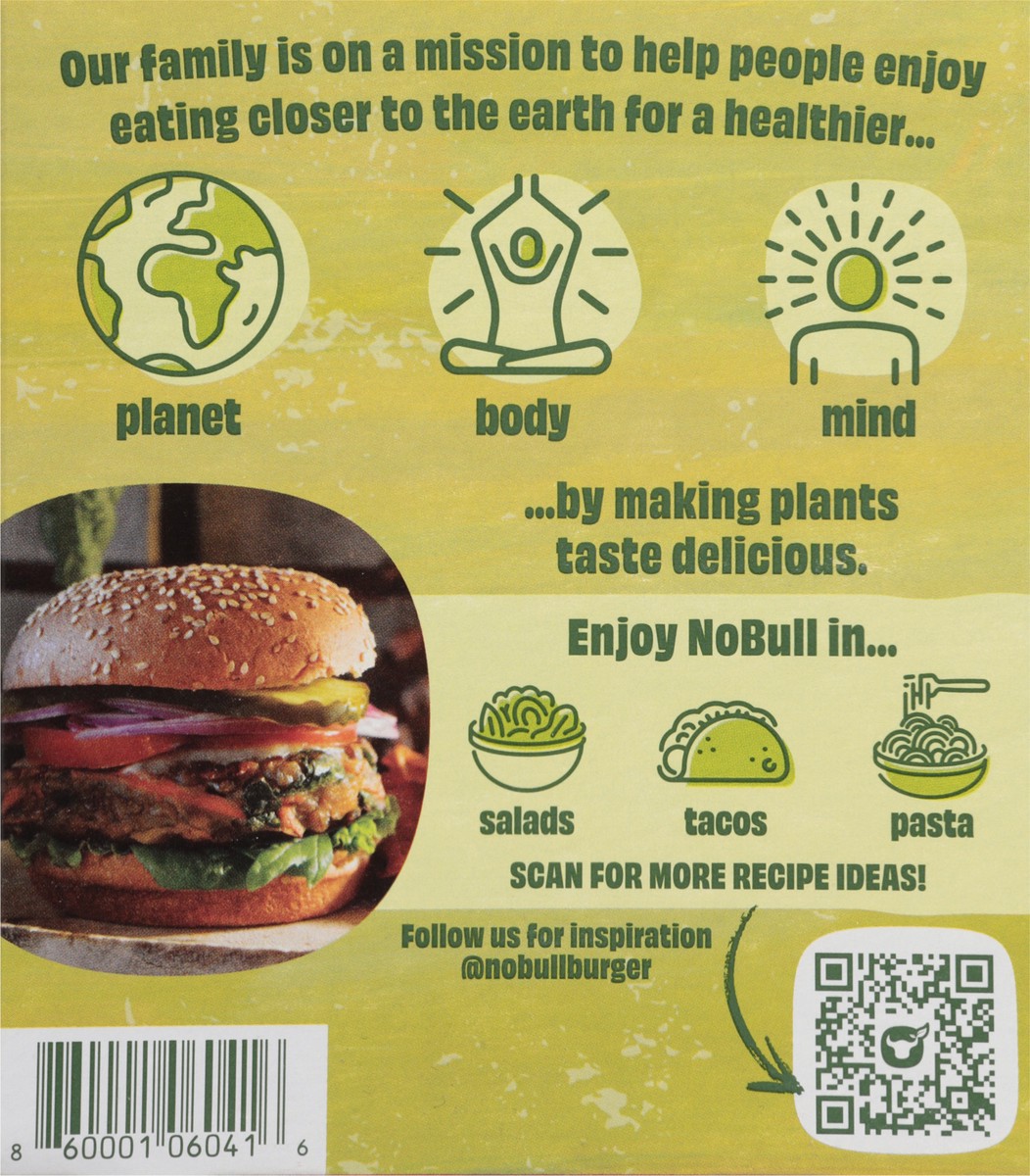 slide 6 of 14, NoBull Savory Mushroom Veggieburgers 2 - 0.25 lb Each, 2 ct