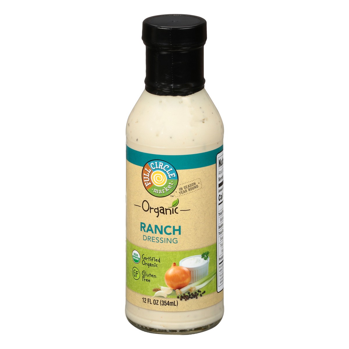 slide 3 of 9, Full Circle Market Full Circle Ranch Dressing, 12 oz