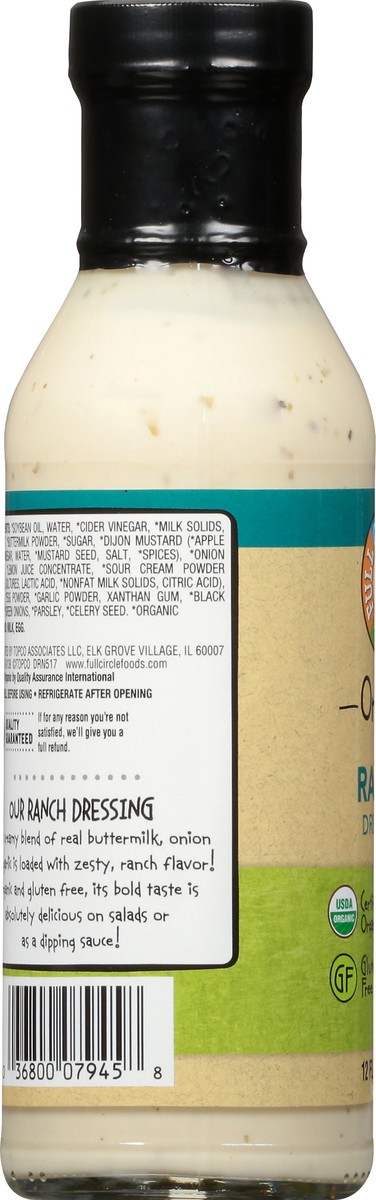 slide 7 of 9, Full Circle Market Full Circle Ranch Dressing, 12 oz