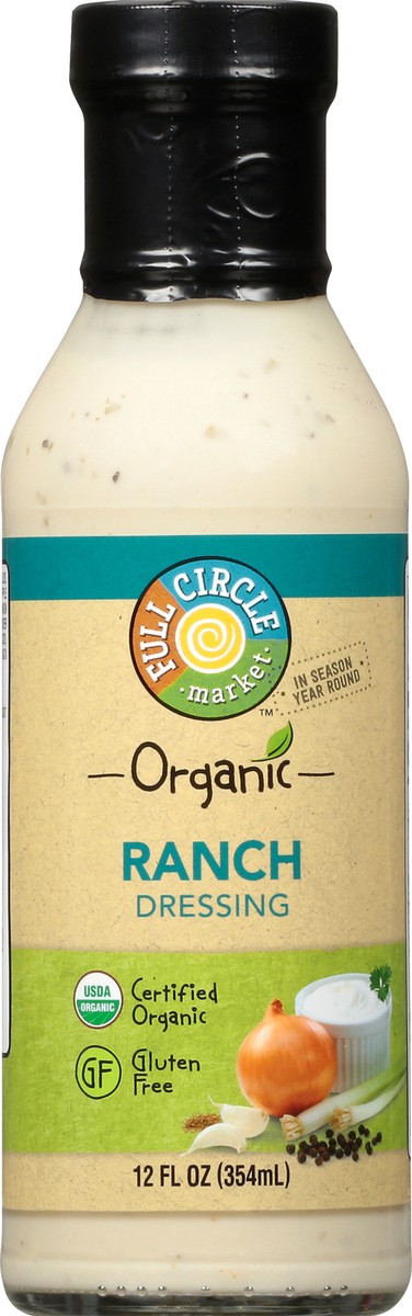 slide 1 of 9, Full Circle Market Full Circle Ranch Dressing, 12 oz