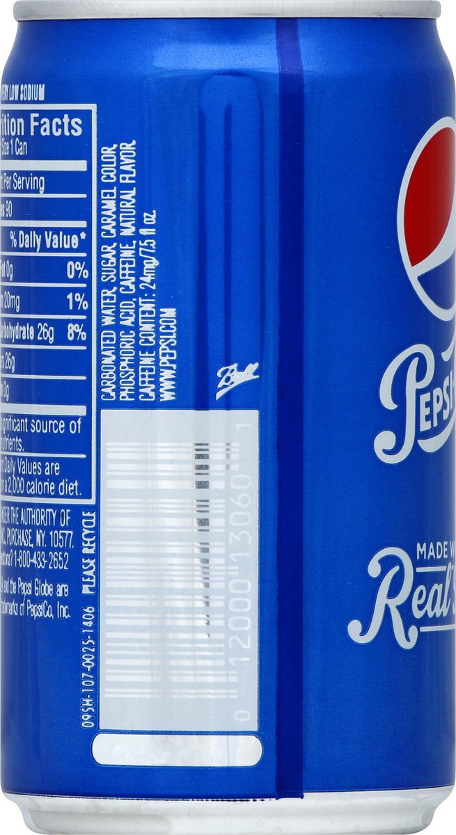 slide 4 of 6, Pepsi Cola Soda - 8 ct; 7.5 fl oz, 8 ct; 7.5 fl oz