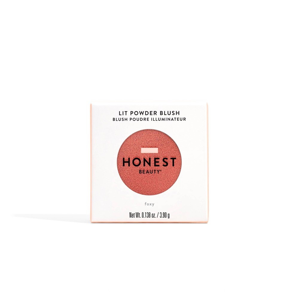 slide 6 of 9, Honest Beauty Lit Powder Blush - Foxy, 0.138 oz