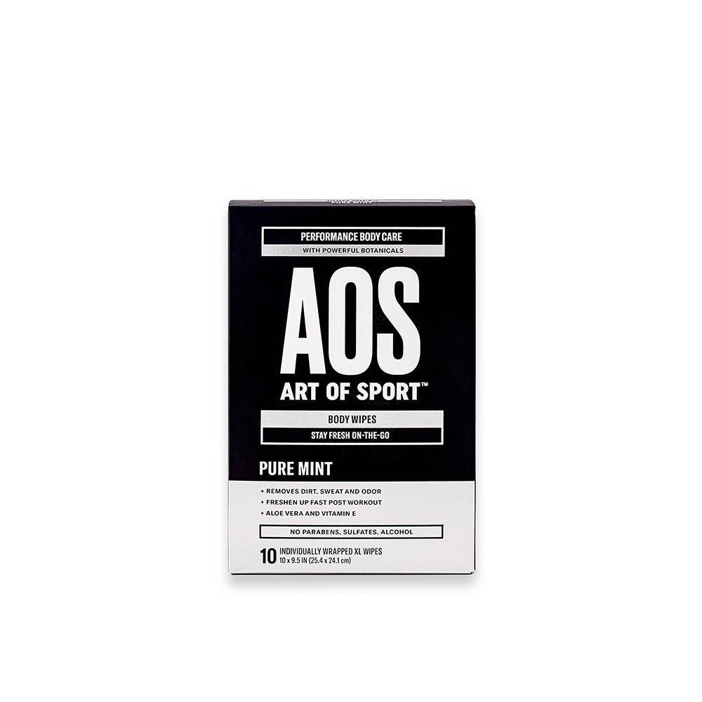 slide 1 of 3, Art of Sport Body & Face Wipes, 10 ct