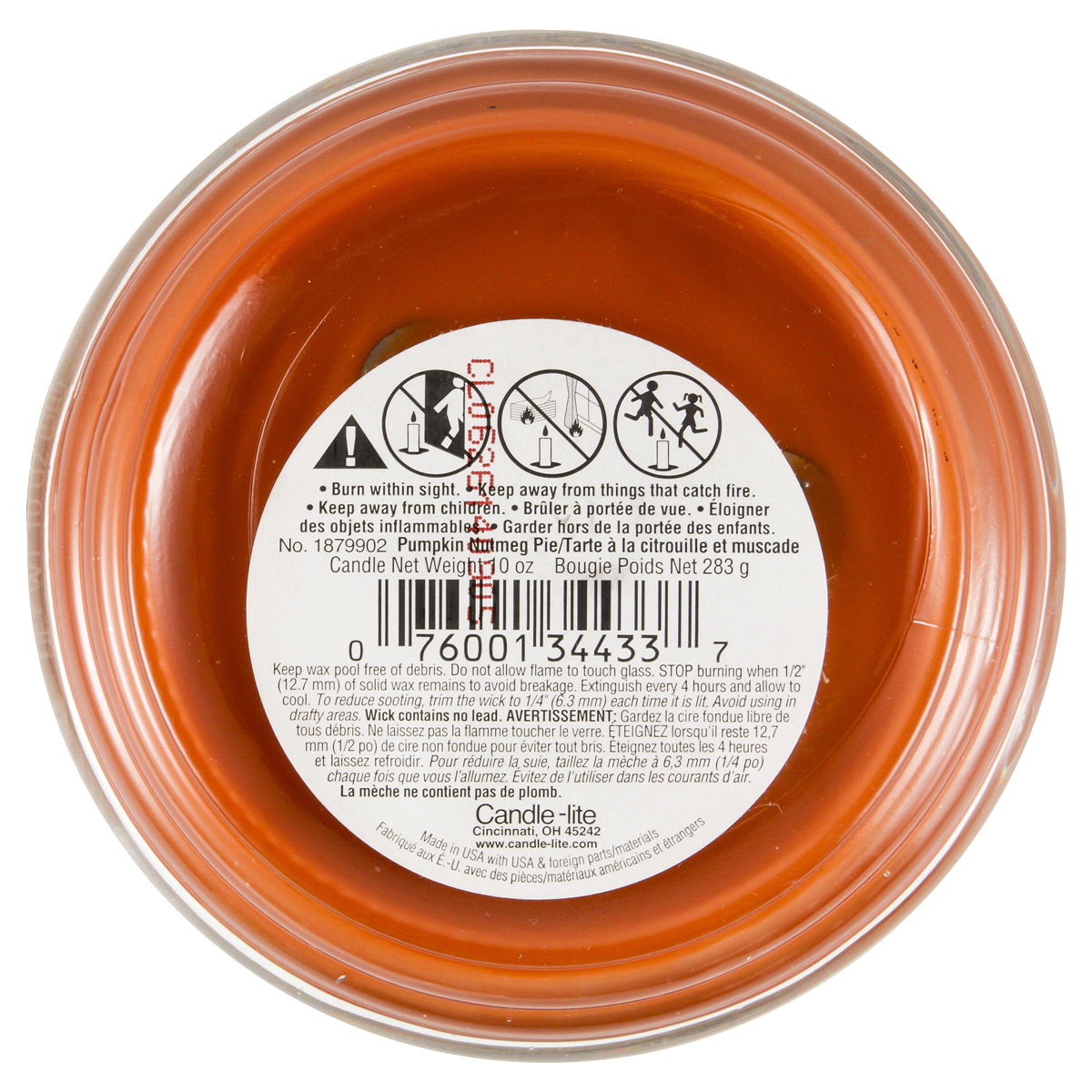 slide 2 of 2, Candle-Lite Pumpkin Nutmeg Pie Candle 1 Each, 1 ct