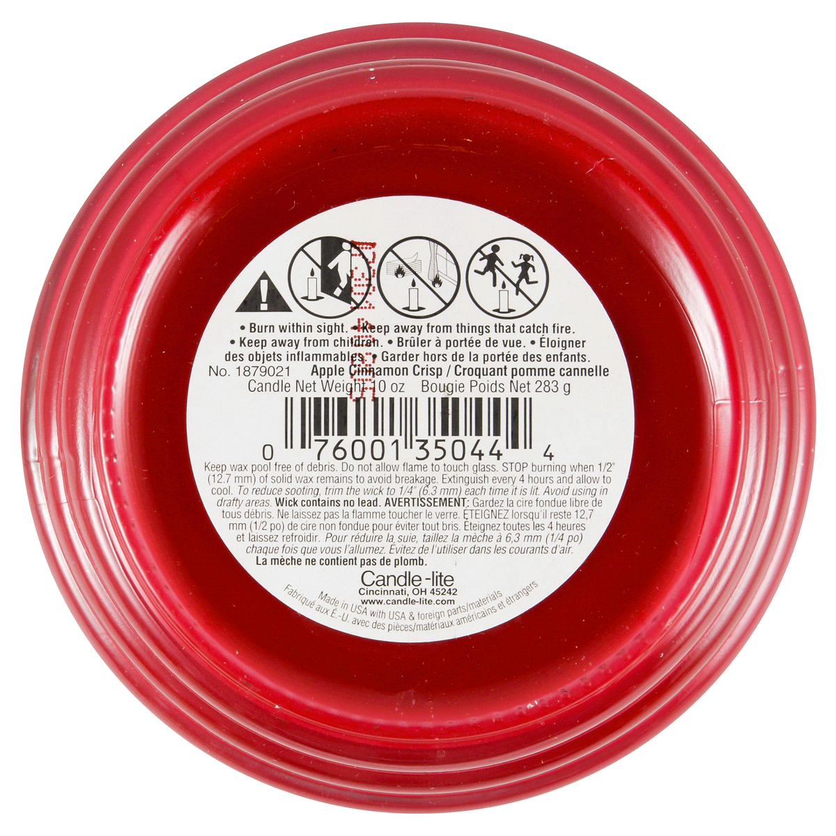 slide 2 of 2, Candle-Lite Apple Cinnamon Crisp Candle 1 ea, 1 ct