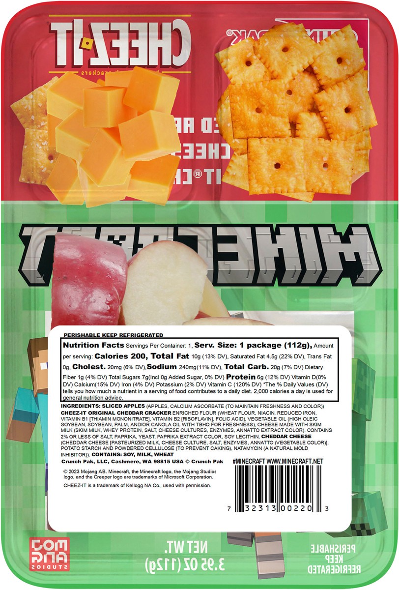 slide 3 of 8, Crunch Pak SW Snacker ACCZ Minecraft - 3.95 oz, 3.95 oz
