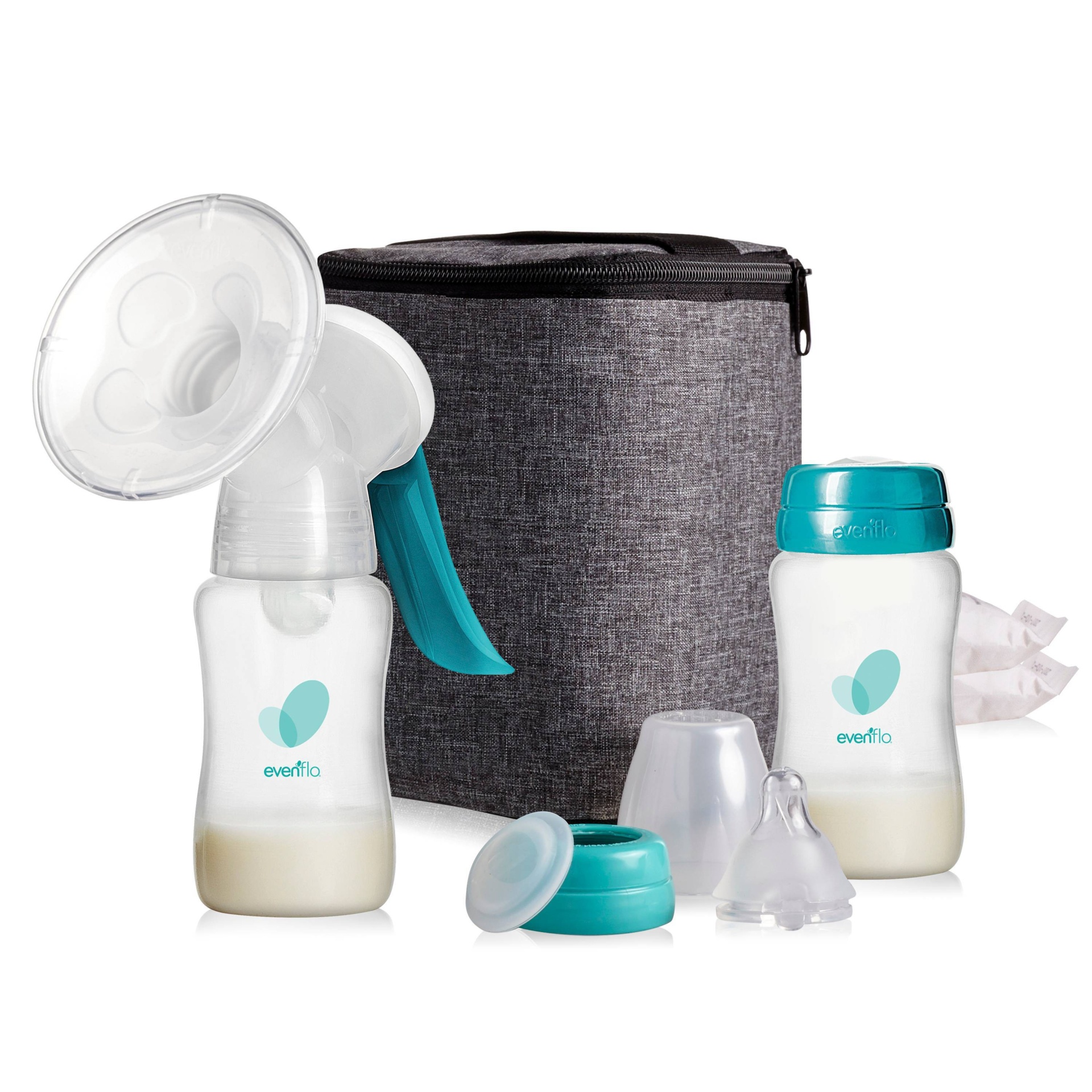 slide 1 of 6, Evenflo Deluxe Advanced Manual Breast Pumps, 1 ct