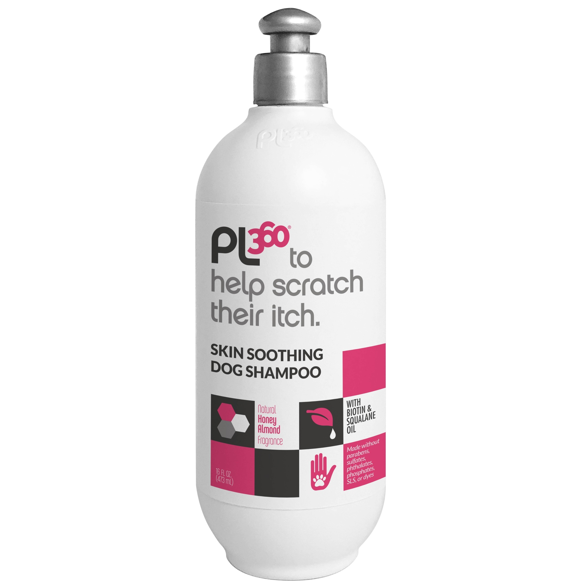 slide 1 of 3, PL360 Soothing Shampoo For Dogs - Honey Almond, 16 oz