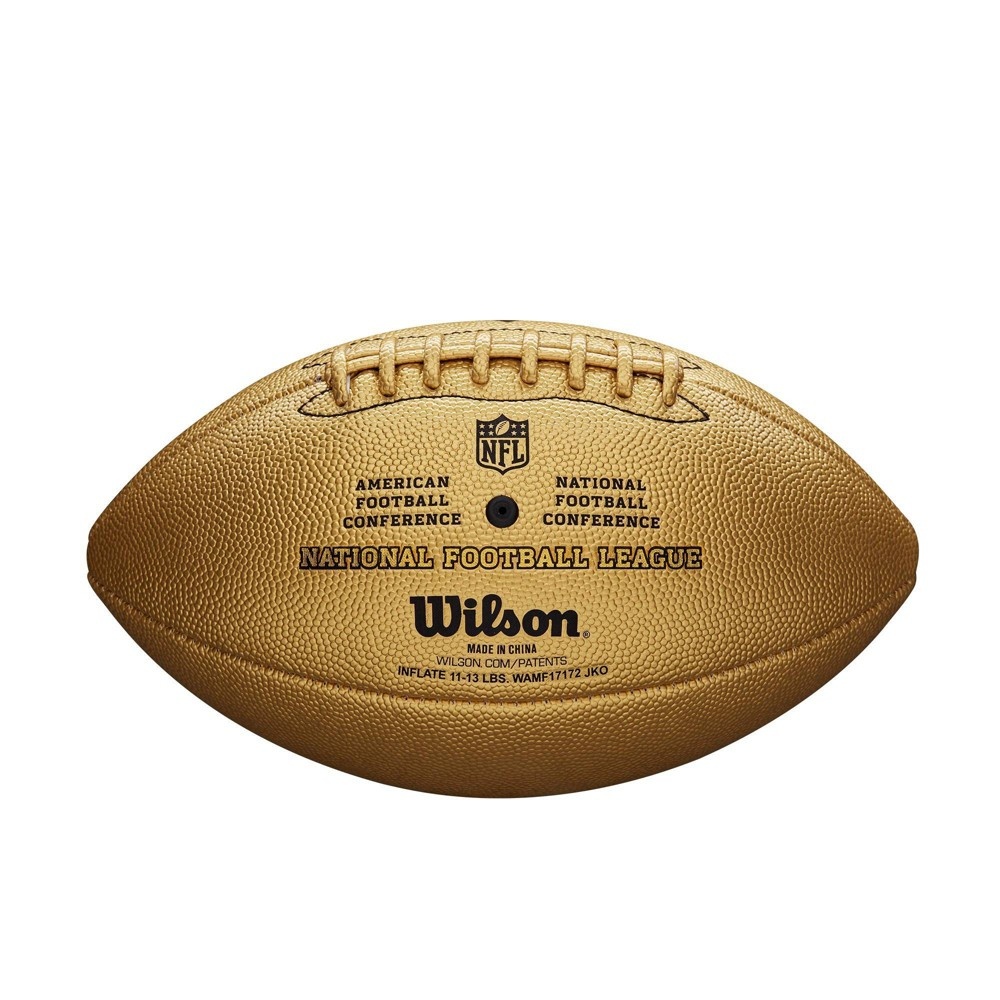 slide 3 of 3, Wilson NFL Duke Gold Metallic Football, 1 ct
