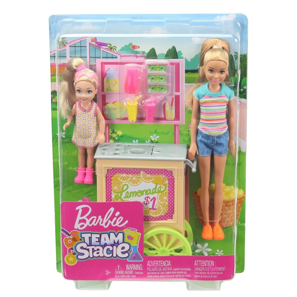 slide 2 of 6, Barbie Team Stacie Lemonade Stand Doll Playset, 1 ct